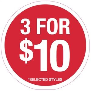 PICK THREE SHIRTS FOR $10